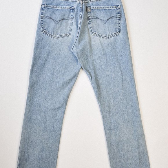 Vintage Silver Denim Jeans - Picture 6 of 7